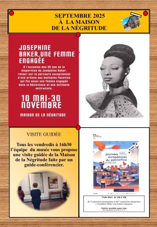 En septembre à la Maison de la Négritude